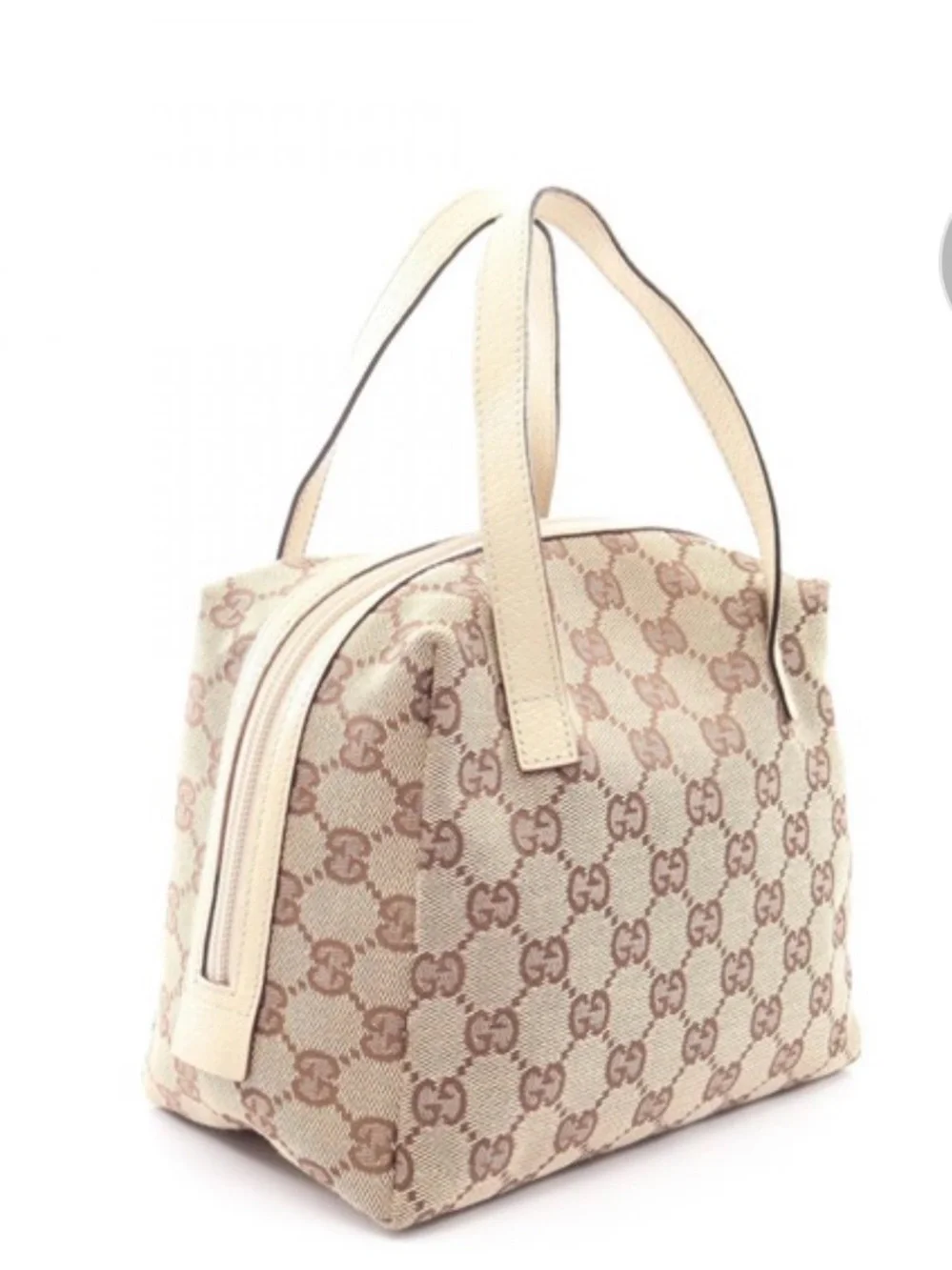 Gucci Beige and Brown GG Canvas Bag